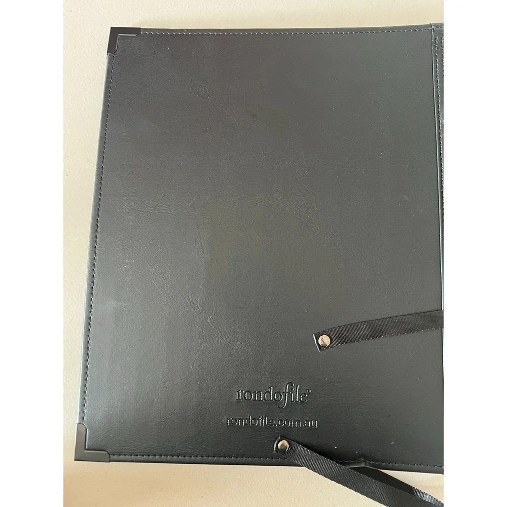 Rondofile Choral Pro Sheet Music Folder Choir Folder Binder Black Elastic Strap